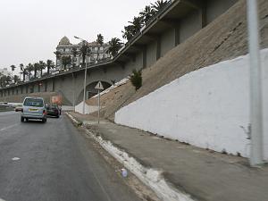 la route du port avant le tunnel 